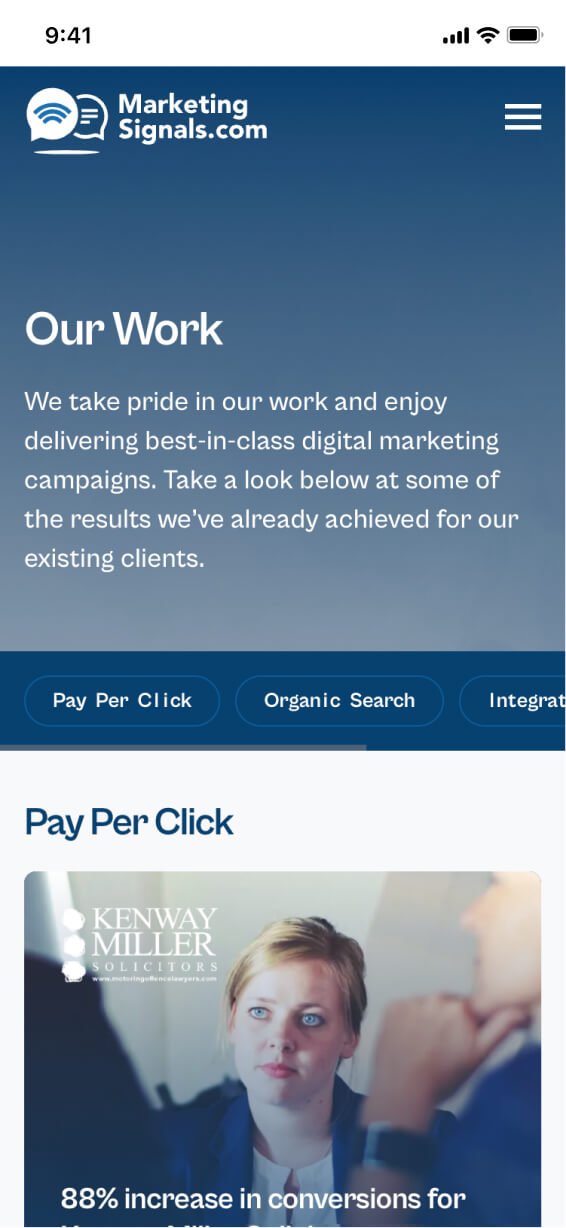 The mobile, our work page